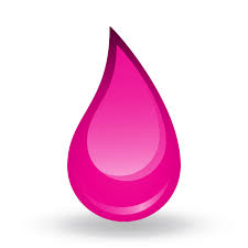 magenta csepp